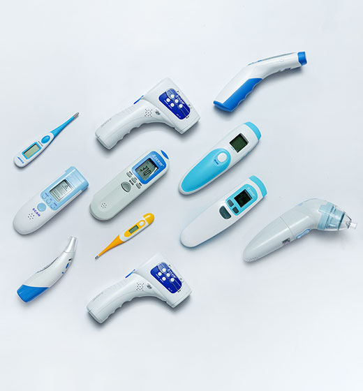 various categories and styles of thermometers provided by Rycom